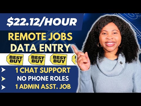 Data Entry Work From Home Jobs 2023: $22/Hour Entry Level Remote Jobs, Chat Support Jobs (No Phone) [Video]