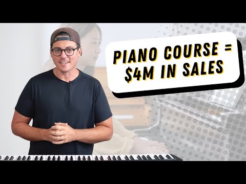 How to sell $4M Worth of Online Piano Courses. [Video]