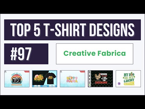 Top 5 T-shirt Designs #97 | Creative Fabrica | Trending and Profitable Niches for Print on Demand [Video]