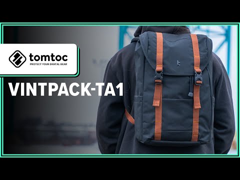 tomtoc VintPack-TA1 Review (2 Weeks of Use) [Video]