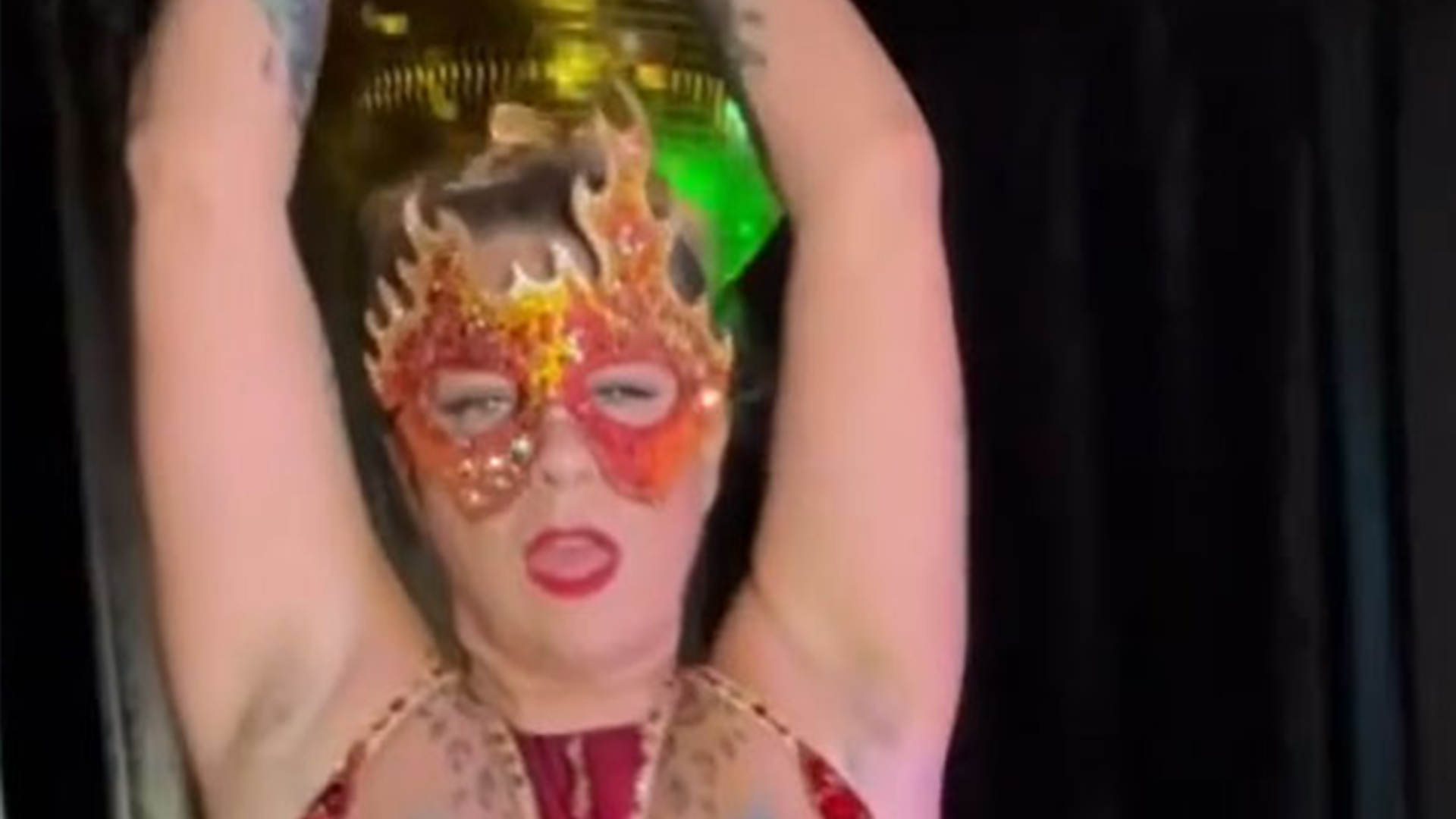 American Pickers’ Danielle Colby reveals red sparkle pasties that ‘light on fire’ during steamy burlesque routine [Video]