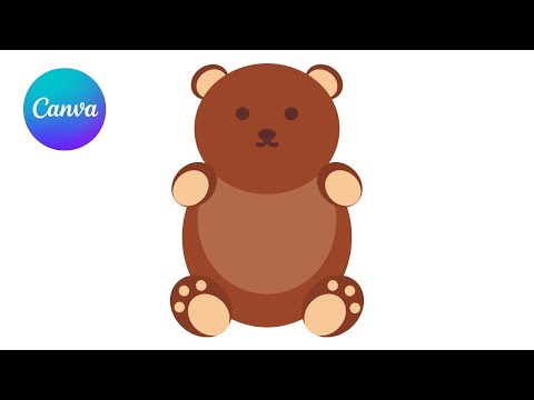 How to Make Bear Clipart In Canva | How to Make SVG Files for Free | Design Tutorial [Video]