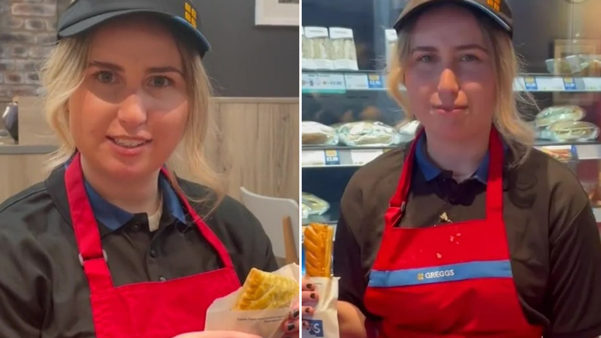 I work at Greggs – there’s so many perks including free coffee and steak bake lunches, but there’s a major downside too [Video]