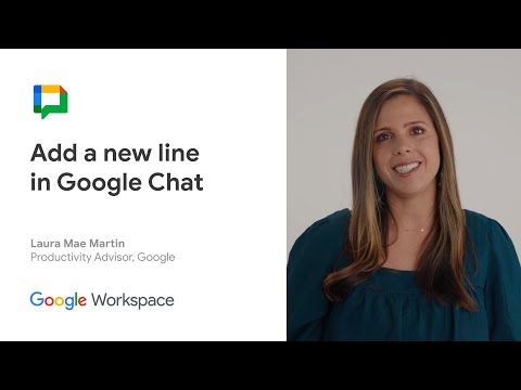 Add a line in Google Chat [Video]