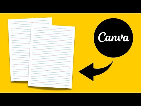 How to Make Blank Handwriting Workbook Interior Template in Canva | Canva Tips and Tricks Tutorial [Video]