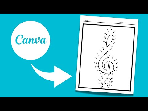 How to Make Music Dot-to-Dot Worksheets in Canva | How to Create Activity Book for Students Tutorial [Video]