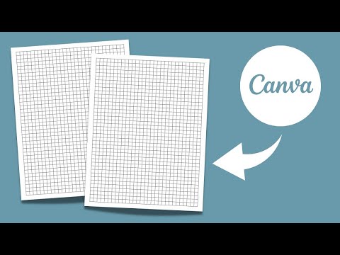 How to Make Graph Paper Journal Interior in Canva | How to Create Grid Paper Notebook Tutorial [Video]