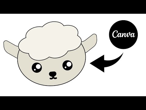 How to Make Little Lamb Clipart in Canva | How to Create Animal Graphics Free Tutorial | Canva Tips [Video]