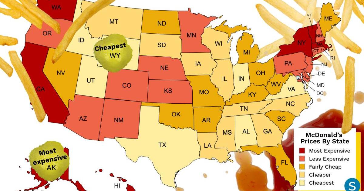 Heres how much McDonalds costs in every state [Video]