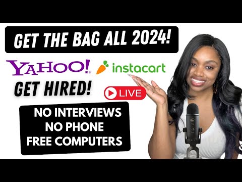 GET THE BAG ALL 2024! YAHOO REMOTE JOBS I No Interview I No Phone Work From Home Job I $25-$45/Hr! [Video]