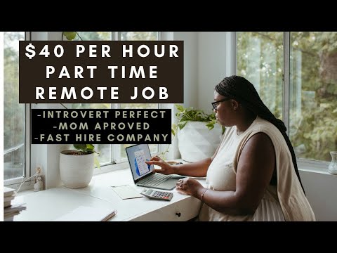 $40 PER HOUR FAST HIRE REMOTE PART TIME WORK FROM HOME JOB – INTROVERT PERFECT NO PHONE NEEDED ROLE! [Video]