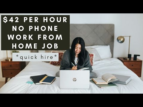 $42 PER HOUR NO PHONE/NO CALL CENTER REMOTE WORK FROM HOME JOB – BENEFITS PROVIDED DAY ONE [Video]