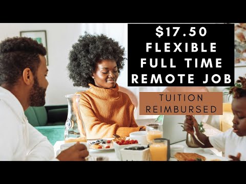 EASY QUICK HIRE REMOTE $17.50 PER HOUR FULL TIME WITH BENEFITS WORK FROM HOME JOB – PTO/TUITION PAID [Video]