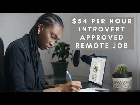 $54 PER HOUR HIGH PAYING NO DEGREE NEEDED FULL TIME + BENEFITS REMOTE JOB INTROVERT APPROVED! [Video]