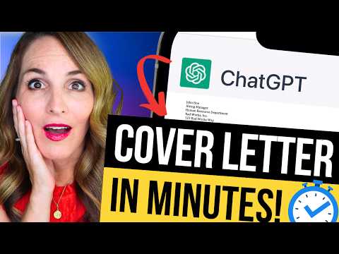 WRITE YOUR COVER LETTER IN MINUTES WITH 4 EASY AI CHATGPT PROMPTS! [Video]