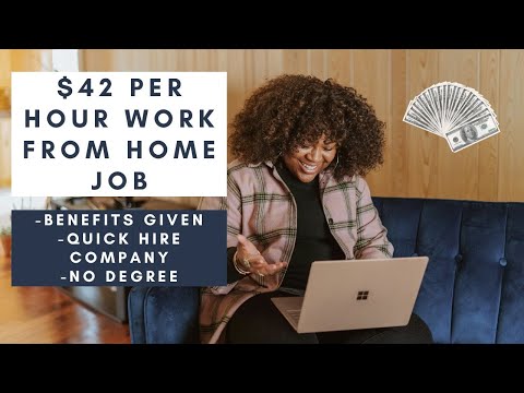 $42 PER HOUR FULL TIME REMOTE WITH BENEFITS NO PHONE ADMIN BASED WORK FROM HOEM JOB  HIRING FAST! [Video]