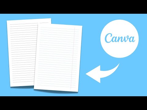 How to Make Lined Paper Journal in Canva | How to Make Interior Template Free Tutorial for Beginners [Video]