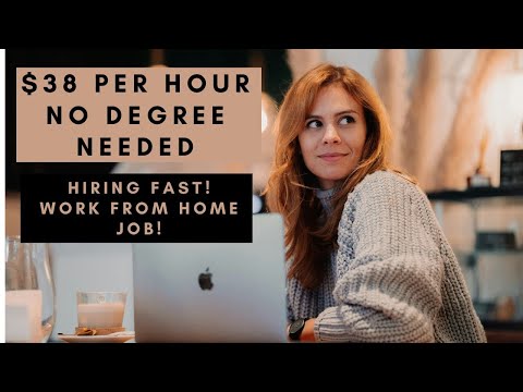 $38 PER HOUR NO DEGREE NEEDED FAST HIRE REMOTE WORK FROM HOME JOB – ENTRY LEVEL NATIONALLY [Video]