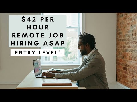 $42 PER HOUR FULL TIME WITH BENEFITS ENTRY LEVEL NO DEGREE NEEDED WORK FROM HOME JOB! HIRING ASAP! [Video]