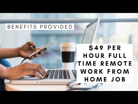 EASY $49 PER HOUR NO DEGREE NEEDED FULL TIME WITH BENEFITS HIGH PAYING WORK FROM HOME JOB! [Video]