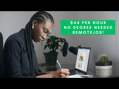 $44 PER HOUR HIGH PAYING QUICK HIRE REMOTE WORK FROM HOME JOB – FULL TIME WITH BENEFITS PROVIDED! [Video]