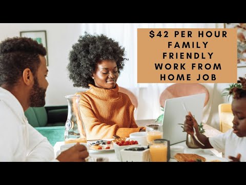 $42 PER HOUR FAMILY FRIENDLY REMOTE WORK FROM HOME JOB FULL TIME WITH BENEFITS AND 100% PAID MEDICAL [Video]
