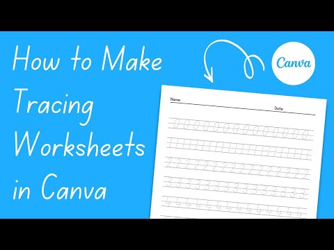 How to Make Number Tracing Worksheets in Canva | Handwriting Book for Students | Teacher Tutorial [Video]