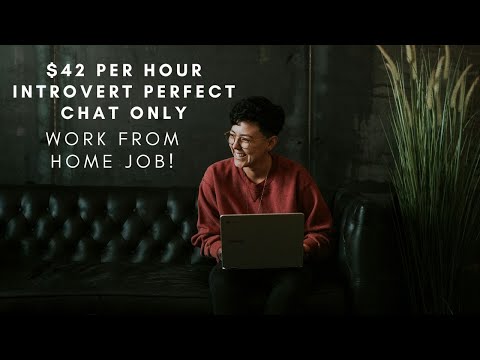 $42 PER HOUR CHAT ONLY SUPPORT NO TALKING ON THE PHONE INTROVERT PERFECT REMOTE WORK FROM HOME JOB [Video]