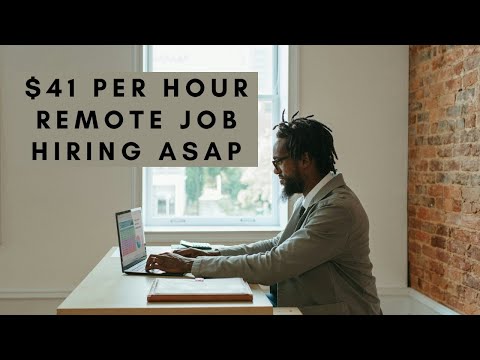 $41 PER HOUR QUICK HIRE REMOTE WORK FROM HOME JOB! ENTRY LEVEL WITH BENEFITS GIVEN DAY ONE! [Video]