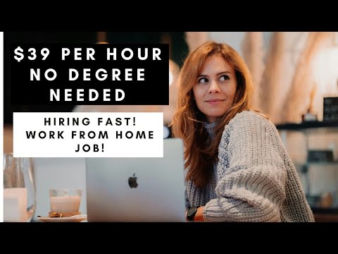 $39 PER HOUR ENTRY LEVEL NO DEGREE NEEDED REMOTE JOB HIRING THIS WEEK! -ACT FAST WON’T LAST! [Video]