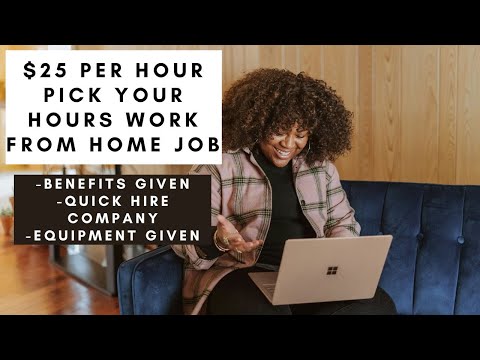 $25 PER HOUR QUICK HIRE REMOTE JOB HIRING MULTIPLE PEOPLE WITH PAID TRAINING AND EQUIPMENT PROVIDED! [Video]