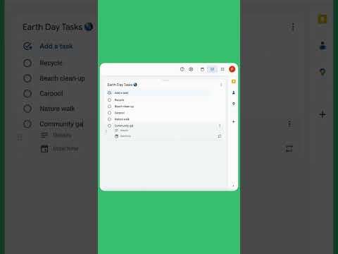 Stay on top of all your Earth Day goals by adding tasks to your Google Calendar 🌎 [Video]
