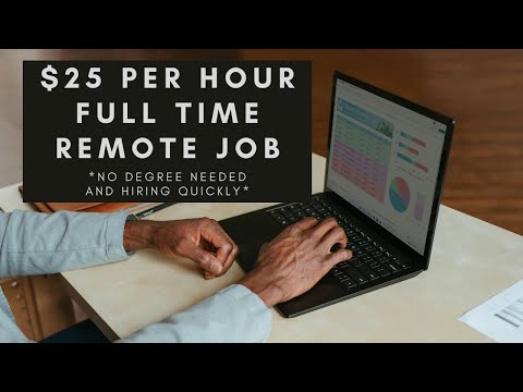 $25 PER HOUR NO DEGREE NEEDED HIRING FAST REMOTE WORK FROM HOME JOB W/BENEFITS PROVIDED -ENTRY LEVEL [Video]