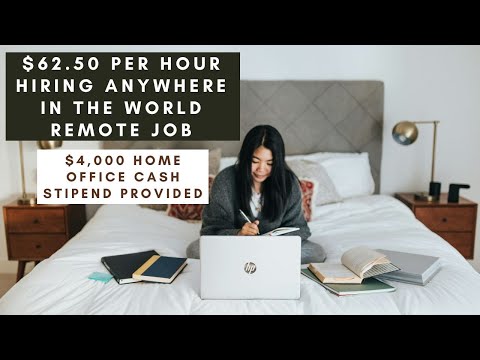 $62.50 PER HOUR NO DEGREE NEEDED HIRING ANYWHERE IN THE WORLD REMOTE JOB – $4,000 CASH STIPED GIVEN! [Video]