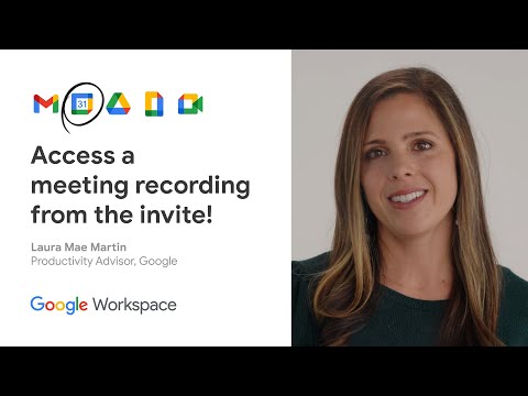 How to access a meeting recording from the invite [Video]