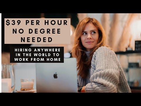 $39 PER HOUR NO TALKING ON THE PHONE FULL TIME CHAT SUPPORT ROLE HIRING ANYWHERE IN THE WORLD REMOTE [Video]