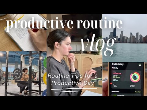 Productive Daily Routine Vlog! | productivity tips, morning routine, daily vlog [Video]