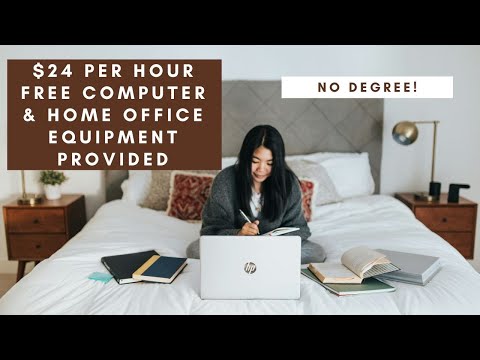 $24 PER HOUR NO DEGREE NEEDED ENTRY LEVEL REMOTE WORK FROM HOME JOB WITH FREE COMPUTER PROVIDED! [Video]