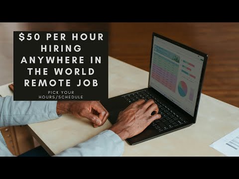 $50 PER HOUR HIRING ANYWHERE IN THE WORLD WORK FROM HOME JOB -PICK YOUR HOURS AND SET YOUR SCHEDULE! [Video]