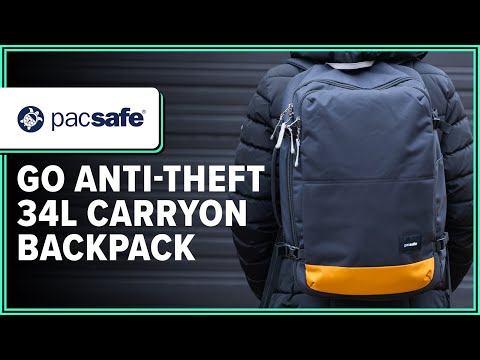 Pacsafe GO Anti-Theft 34L Carryon Backpack Review (2 Weeks of Use) [Video]