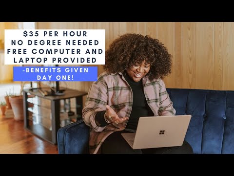 $35 PER HOUR QUICK HIRE REMOTE FULL TIME WITH BENEFITS OFFERED DAY ONE AND FREE COMPUTER/LAPTOP! [Video]