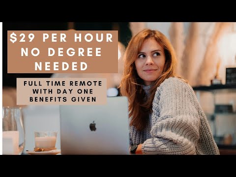 $29 PER HOUR FULL TIME REMOTE WITH DAY 1 BENEFITS PROVIDED WORK FROM HOME HIRING ANYWHERE NATIONALLY [Video]
