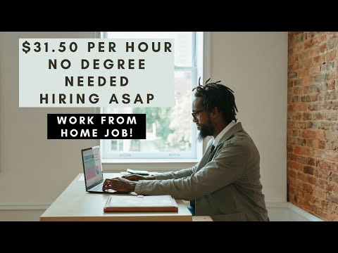 $31.50 PER HOUR ONLY HIGH SCHOOL DIPLOMA NEEDED REMOTE WORK FROM HOME JOB HIRING QUICKLY! [Video]