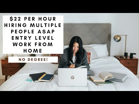 $22 PER HOUR HIRING MULTIPLE PEOPLE TO START WORKING FROM HOME ASAP – NO DEGREE NEEDED ENTRY LEVEL [Video]