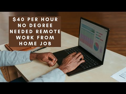 $40 PER HOUR VERY ENTRY LEVEL REMOTE WORK FROM HOME JOB LOOKING TO HIRE ASAP WITH BENEFITS GIVEN! [Video]