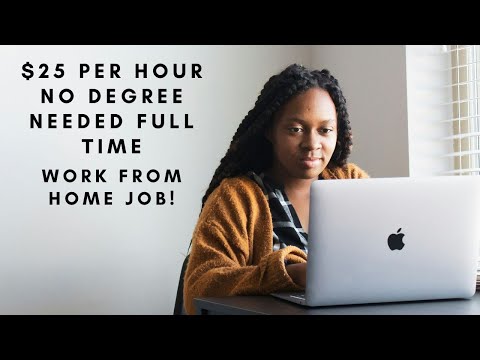 $25 PER HOUR NO DEGREE NEEDED FULL TIME REMOTE JOB WITH DAY ONE BENEFITS AND PAID TRAINING PROVIDED [Video]