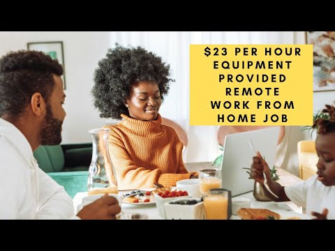 $23 PER HOUR WORK FROM HOME JOB OFFERING FREE COMPUTER AND HOME OFFICE EQUIPMENT – HIRING QUICKLY [Video]
