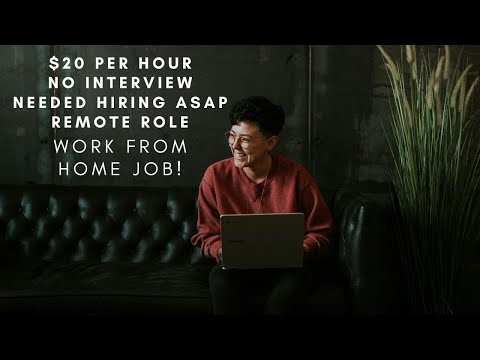 $20 PER HOUR NO INTERVIEW NEEDED HIRING MULTIPLE PEOPLE WORLDWIDE AND PAYING WEEKLY REMOTE JOB! [Video]