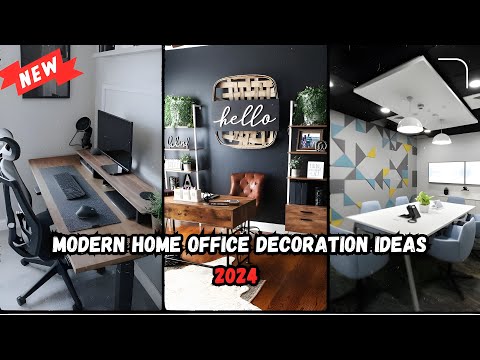 NEW AND MODERN HOME OFFICE DECORATION IDEAS 2024 | INTERIOR DECORATION – HOME OFFICE DECORATION [Video]