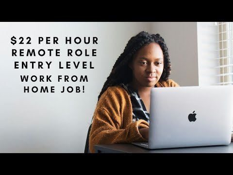 $22 PER HOUR QUICK HIRE REMOTE WORK FROM HOME JOB – NO DEGREE NEEDED ENTRY LEVEL ROLE [Video]